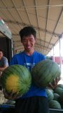 青州谭坊大个甜王双星风光西瓜