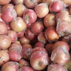 大量供应山西临猗冷库散装大铁筐红富士苹果。